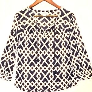 Vineyard Vines Navy and White Tunic - small